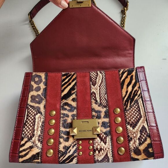 Michael Kors Whitney Multi Studded Shoulder Bag Crossbody - Picture 10 of 13